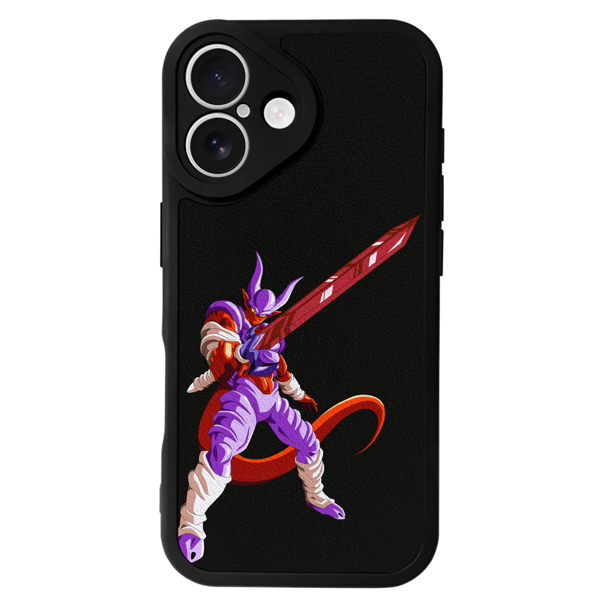 （画像用） ドラゴンボール ジャネンバ DRAGON BALL Janemba 【iPhone 16シリーズ対応】シリコンスマホケース（レザー調） 材質：シリコン